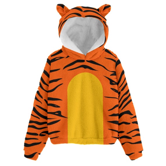 Winnie the Pooh Kids Hoodie With Fleece and Ears Cosplay Halloween