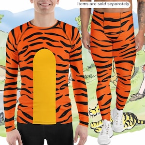 Disfraz de Tigger de Winnie the Pooh para correr: camiseta y leggings para hombre - Halloween para adultos