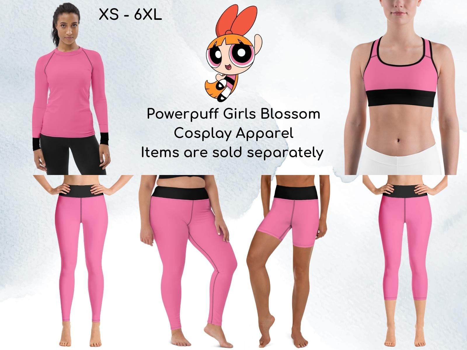 Anime Girls Bubbles Inspired Athletic Clothing, Yoga Leggings, Yoga Capris,  Rash Guard, Sports Bra, Yoga Shorts, 90's Cartoon, Superhero -  Canada