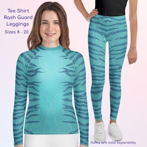 Avatar Running Costume Navi Youths Outfit Halloween Cosplay Athletic Set