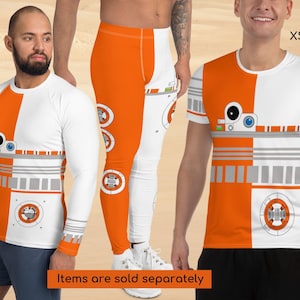 Star War Droid BB-8 Astromech  Men&#39;s Running Costume Cosplay Outfit Bound Half Marathon  ++Y