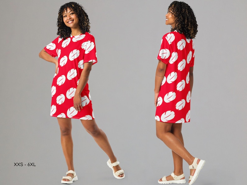 Lilo & Stitch Inspired T-Shirt Dress Cosplay Costume image 2