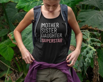 Superstar Ladies Tank Top|Spin Tank|Woman|Mom|Birthday|Birthday for Her|Gift For Her|Gift|Workout Tee|Fitness|Peloton|Sister|Daily Tee