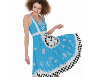 Alice in Wonderland Women's Sleeveless Dress