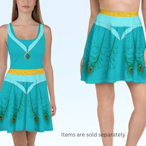 Aladdin Jasmine Princess Dress & Skirt Running Costume Half Marathon Bound Halloween Costume Cosplay Outfit Magic Carpet ++Y