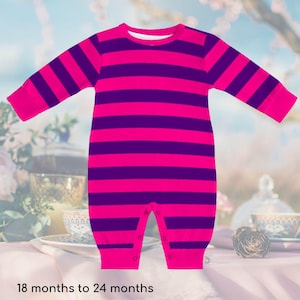 Cheshire Cat Baby Romper: Alice in Wonderland Cosplay Costume