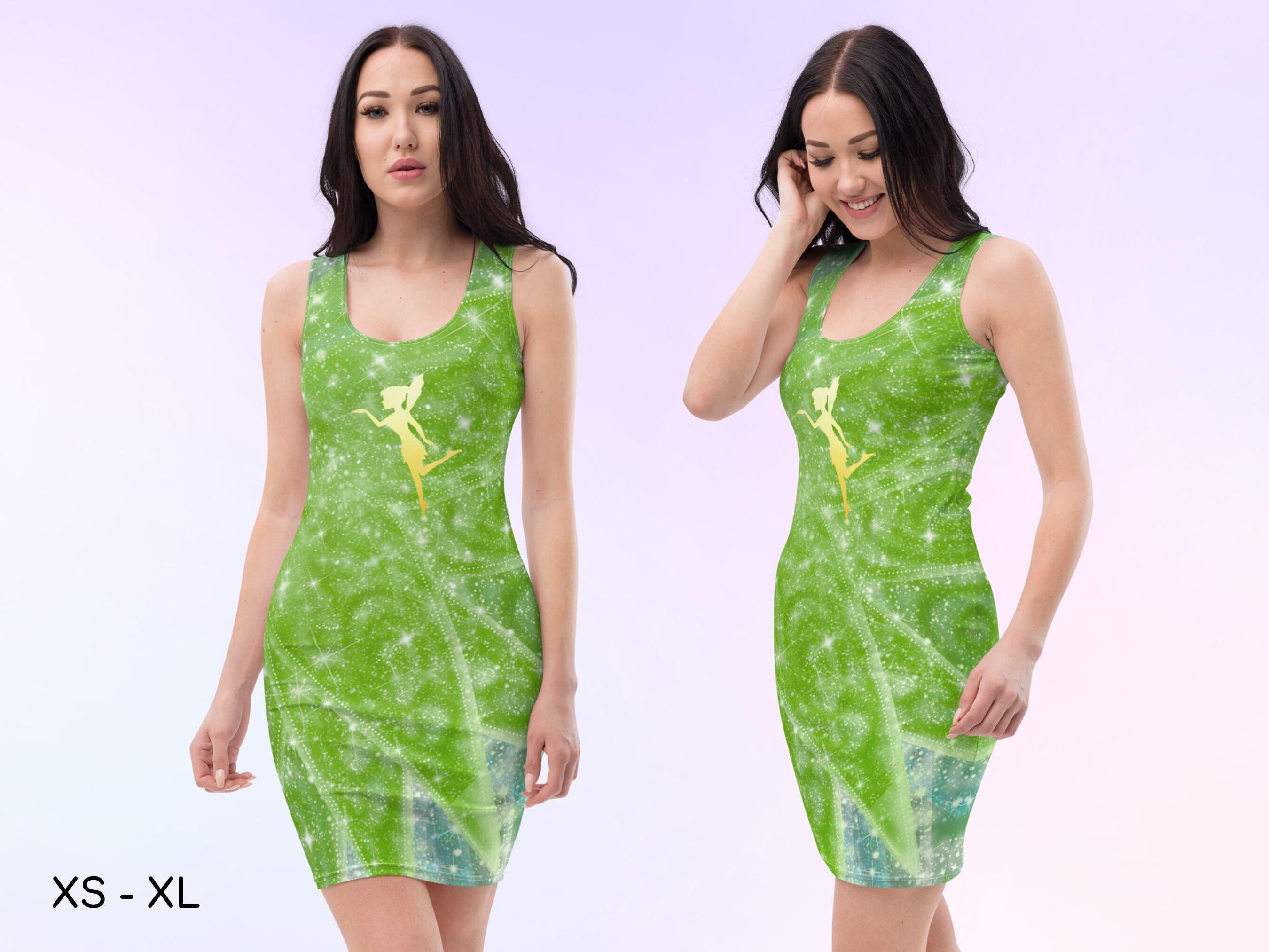 tinkerbell bodycon dress Amazon.com: Tempura Women's Fairies Tinkerbell Forest Costume Dress Green  Dress Up Cosplay Fancy Halloween Party with Wing (Green cross strap, XL) :  Clothing, Shoes & Jewelry
