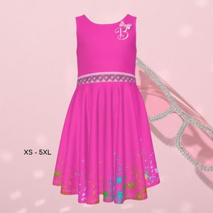 Barb Kid&#39;s Skater Dress Hot Summer Movie Halloween Dress Cosplay Outfit Birthday Gift Birthday Theme Party ++Y