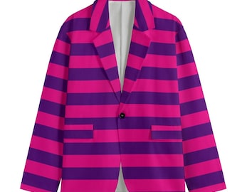 Cheshire Cat  Men's Casual Flat Lapel Collar Blazer Alice in Wonderland