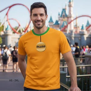 Pluto Dog Character Men's t-shirt 3D Running Bounding Halloween Cosplay