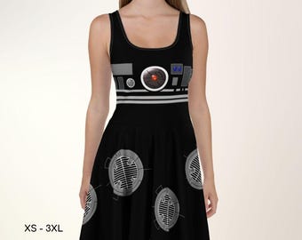 BB-9E Droid Skater Dress: Star Wars Inspired Cosplay Costume