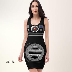 BB-9E Droid Bodycon Dress: Star Wars Inspired Cosplay Costume