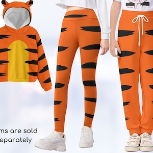 Winnie the Pooh Vintage Style Tigger Clothing Kids, Hoodie with Ears, Leggings Sweatpants, Gift Her, Gift  Him, Halloween Costumes Cosplay