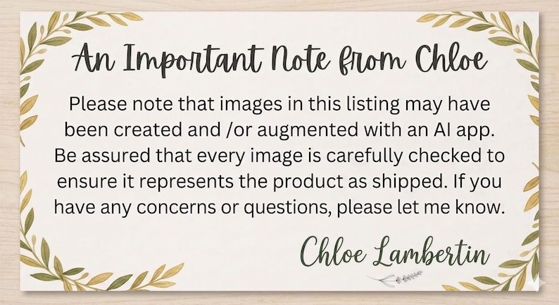 An Important Note from Chloe