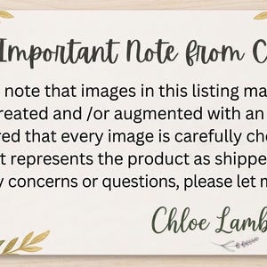 An Important Note from Chloe