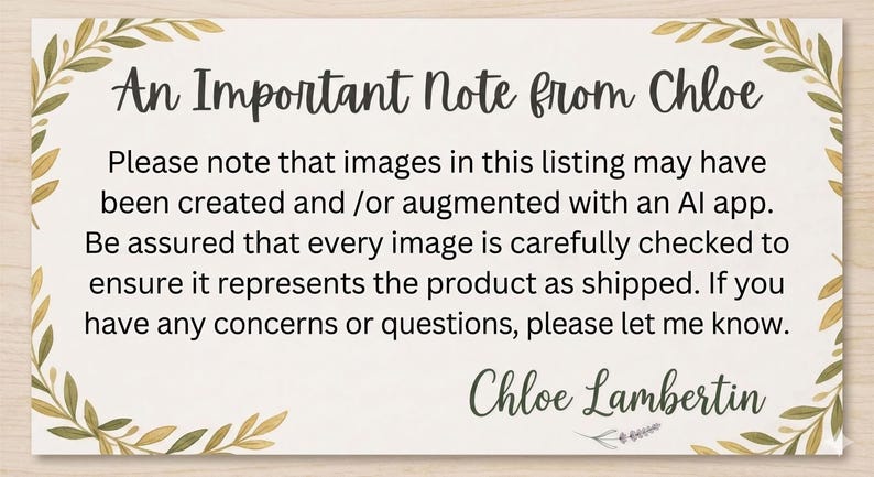 An Important Note from Chloe