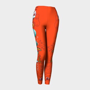 Orange Vision Leggings ++N