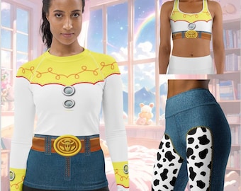 Disfraz de muñeca de juguete Jessie para correr, para Halloween, para adultos.