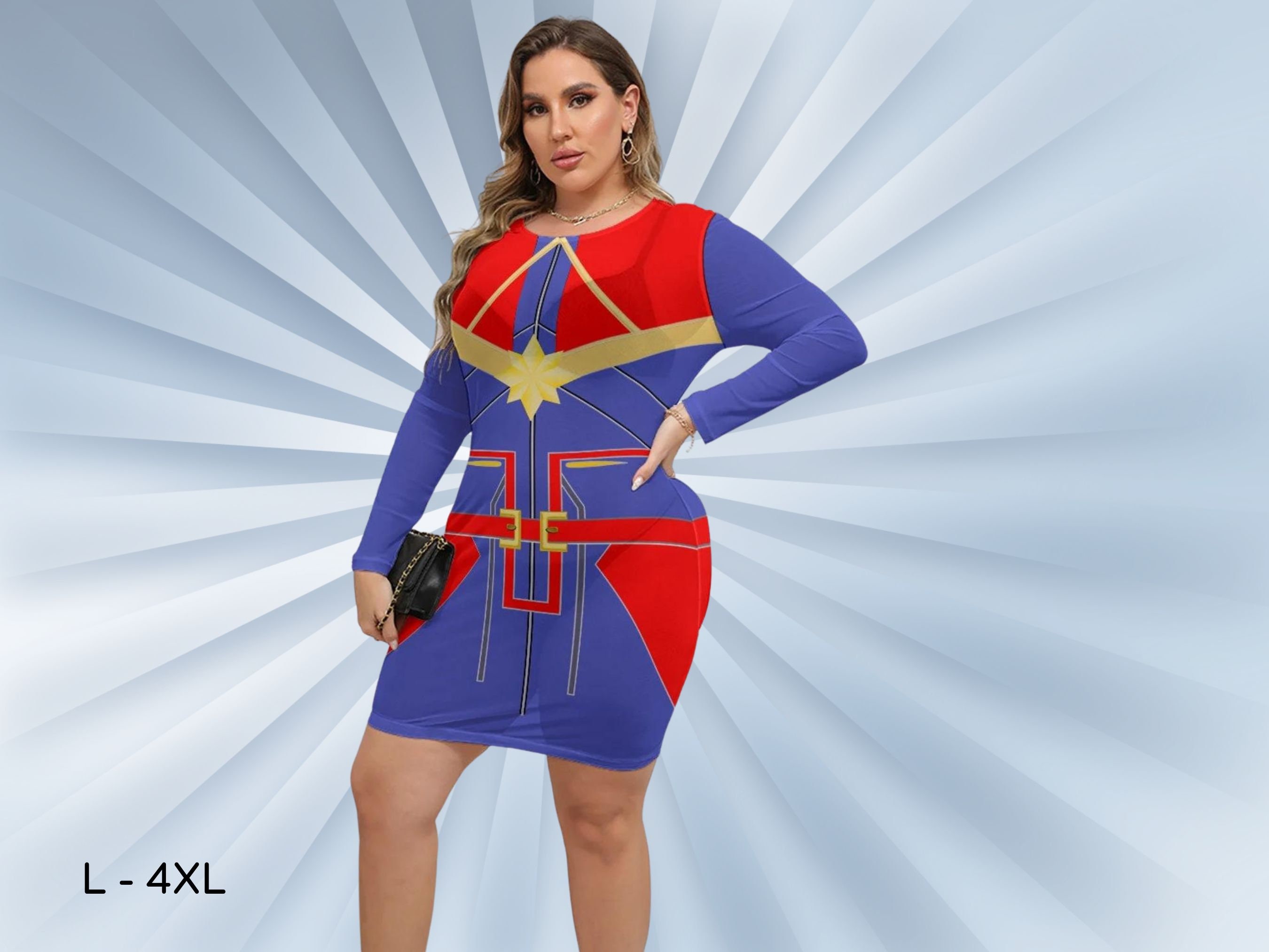 Plus size captain marvel cheap costume