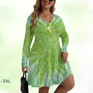Tinkerbell Fairy Skater Dress Running Dress Half Marathon Bound Running Costume Halloween Costume Cosplay Theme Party BBW  ++Y