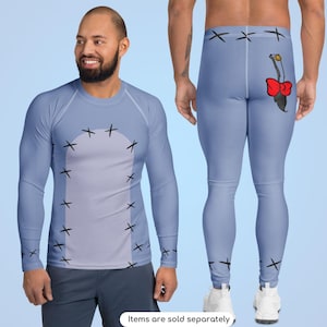 Winnie the Pooh Eeyore Men&#39;s Leggings Running Costume Half Marathon Bound Running Outfit Halloween Cosplay  ++Y