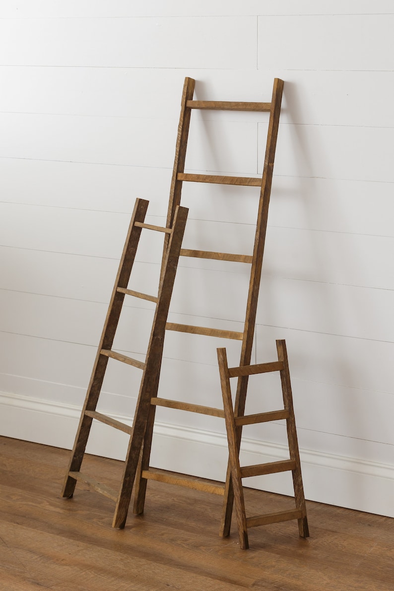 Wood Towel Ladder Farmhouse Decor Decorative Ladder Etsy