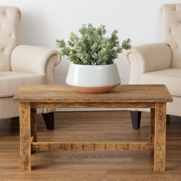 Rustic coffee table, farmhouse furniture, country living room decor, natural wood coffee table, custom furniture