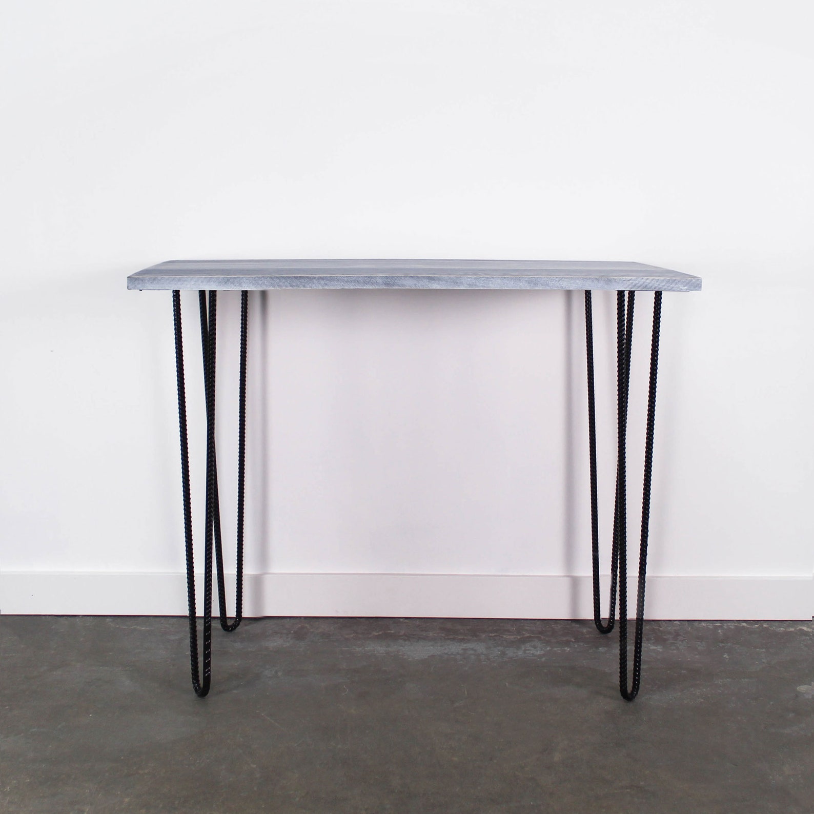 Hairpin Desk Modern MidCentury Rebar Legs Home office Etsy