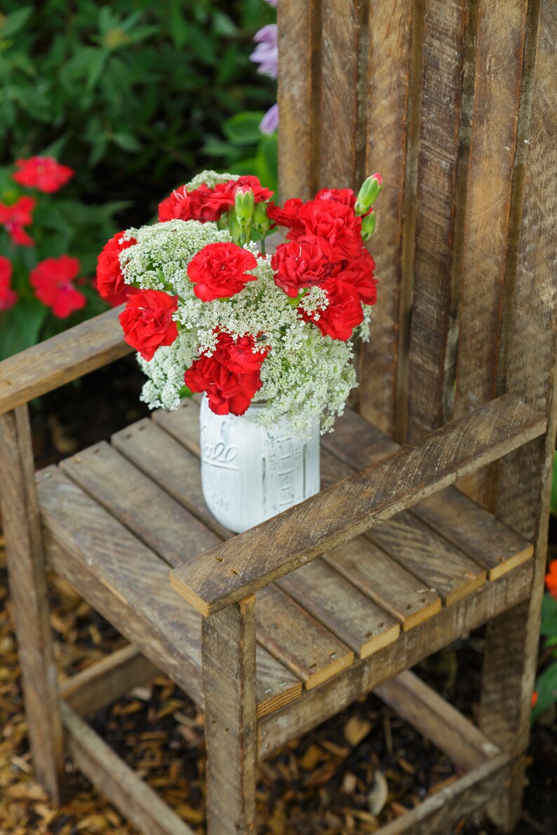 Small Wood Chair Reclaimed Barnwood Chair Garden Chair Etsy