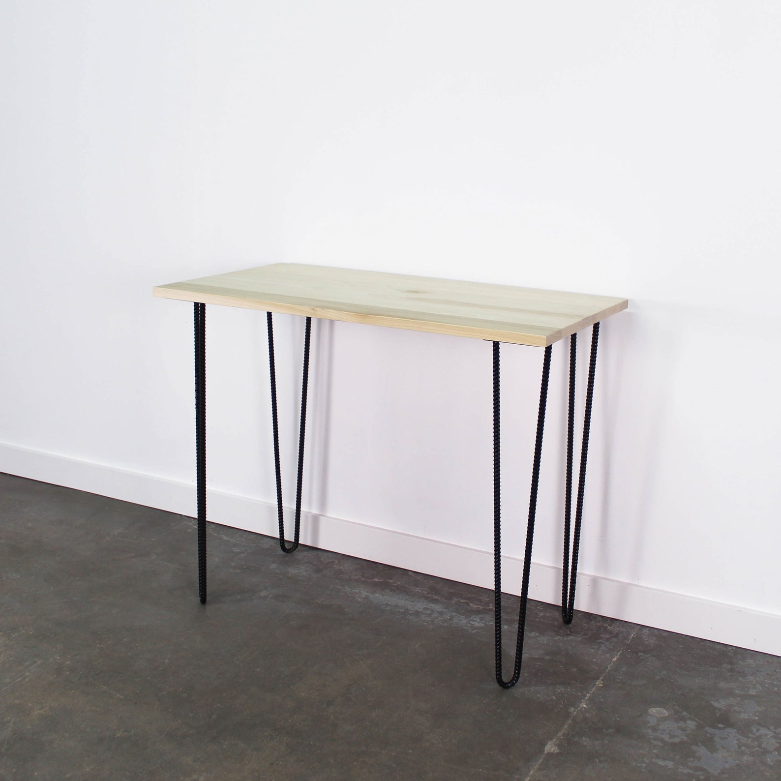 Hairpin Desk Modern MidCentury Rebar Legs Home office Etsy