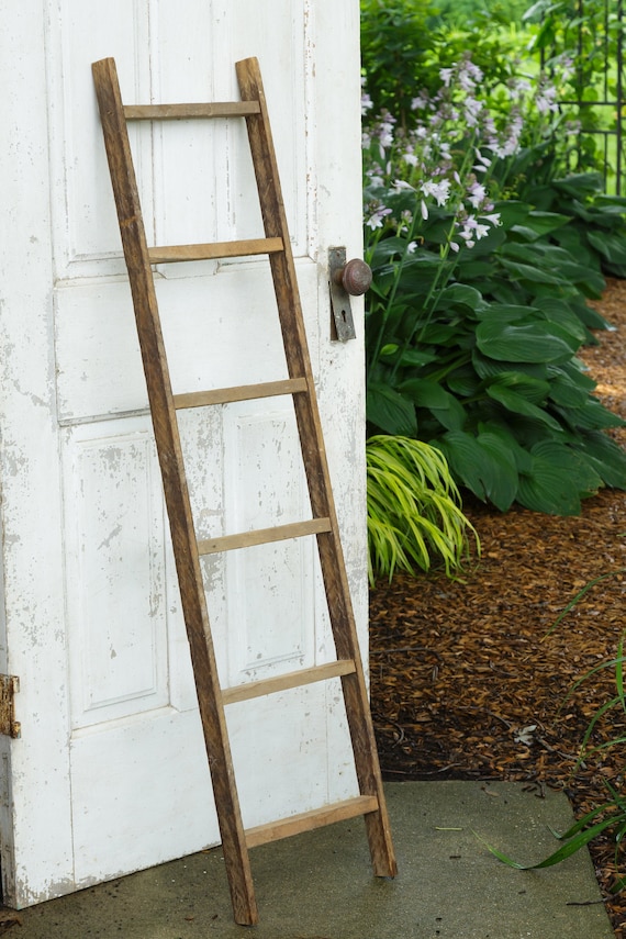 Wooden Ladder Decor Production design, set design, prop styling