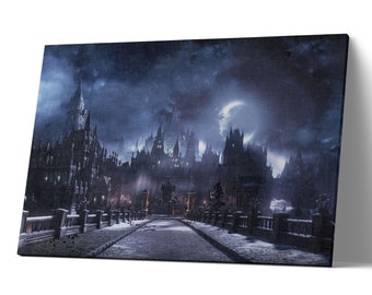 Hogwarts Leinwand Etsy