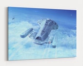 Starship Enterprise Star Trek Canvas Wall Art Canvas Prints Poster Canvas Art Painting Wall Decor Artwork Decal