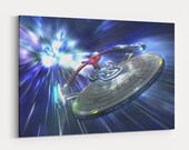 Starship Enterprise Star Trek Canvas Wall Art Canvas Prints Poster Canvas Art Painting Wall Decor Artwork Decal