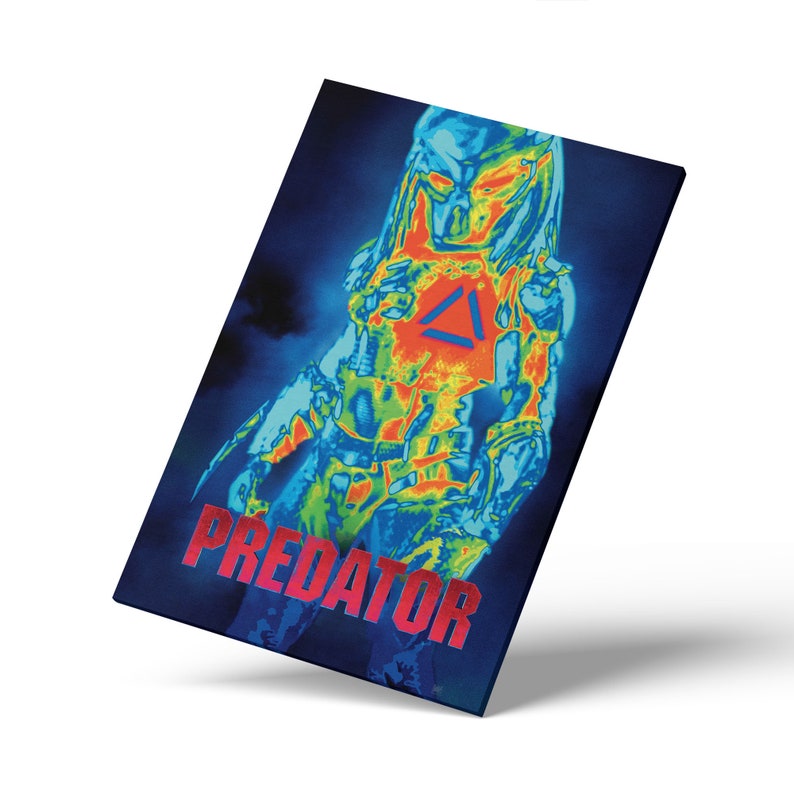 Predator Wall Art Predator Wall Decor Predator Movie Poster On Canvas Predator Painting Predator Artwork Print Predator Gift