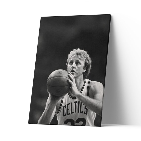 Larry Bird Artwork Canvas Print Larry Bird Poster Larry Etsy