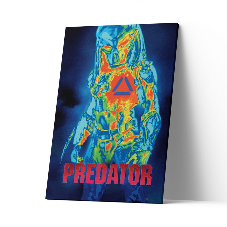 Predator Wall Art Predator Wall Decor Predator Movie Poster On Canvas Predator Painting Predator Artwork Print Predator Gift