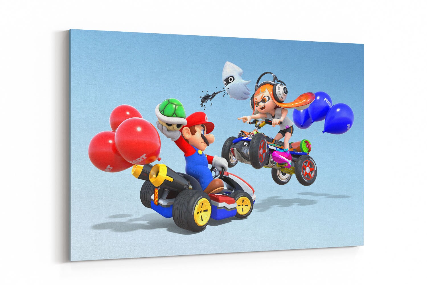Mario Kart Poster Canvas Wall Art Video Game Canvas Print Etsy