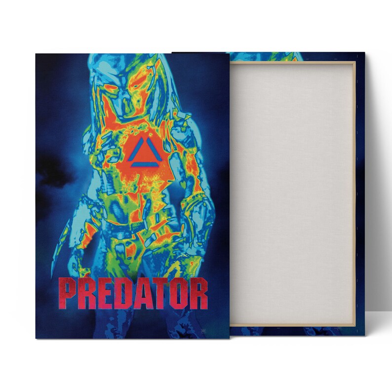 Predator Wall Art Predator Wall Decor Predator Movie Poster On Canvas Predator Painting Predator Artwork Print Predator Gift