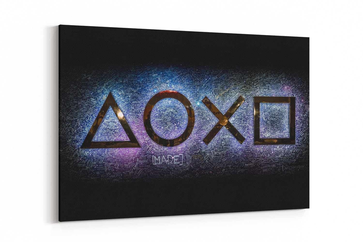 PS Video Game Controller Canvas Wall Art Playstation Game Etsy