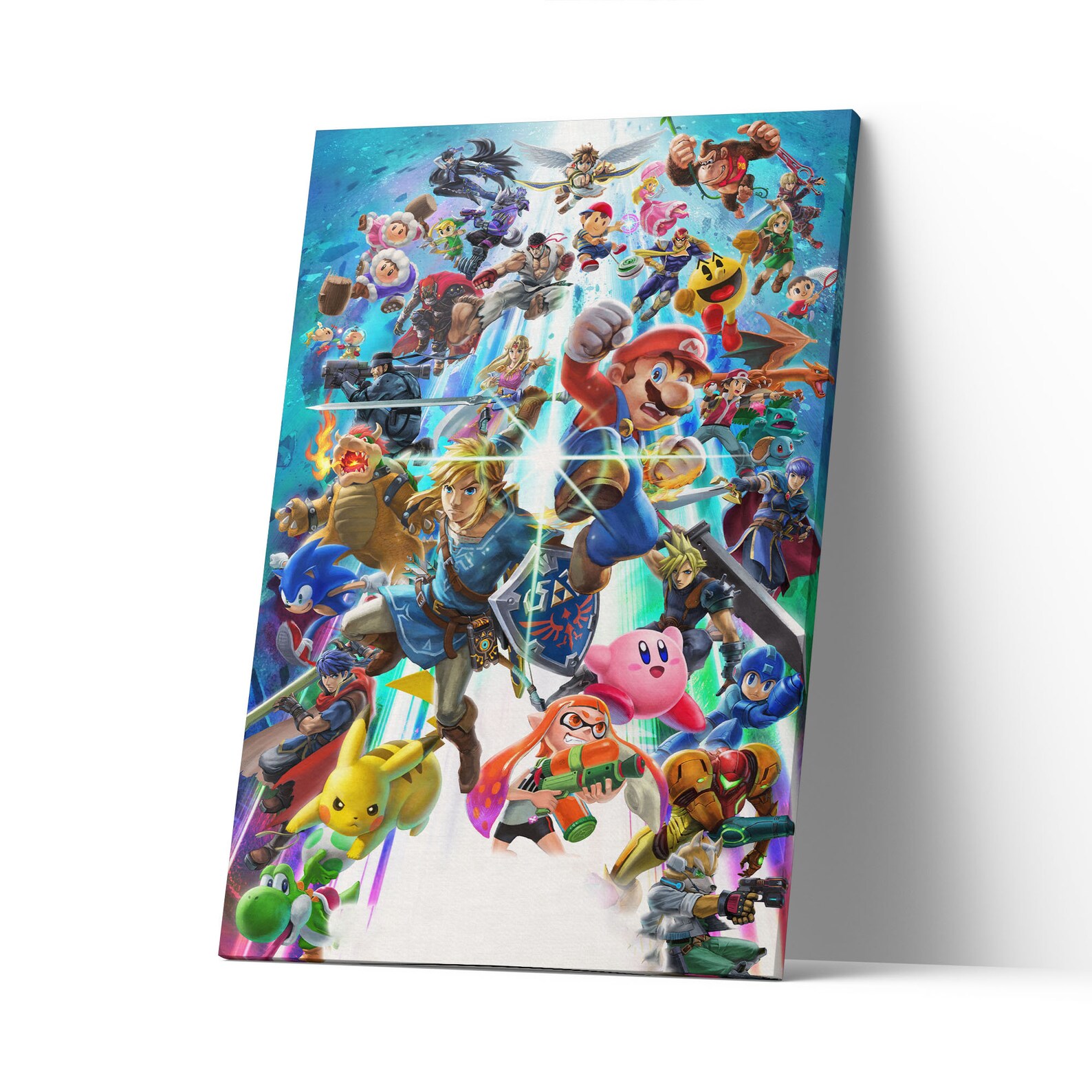 Super Smash Bros Artwork Canvas Print Smash Bros Poster Etsy