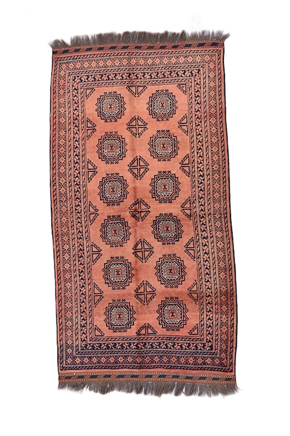 Koralle Kashmiri 4 X 6 Vintage Teppich Antike Pakistan Etsy