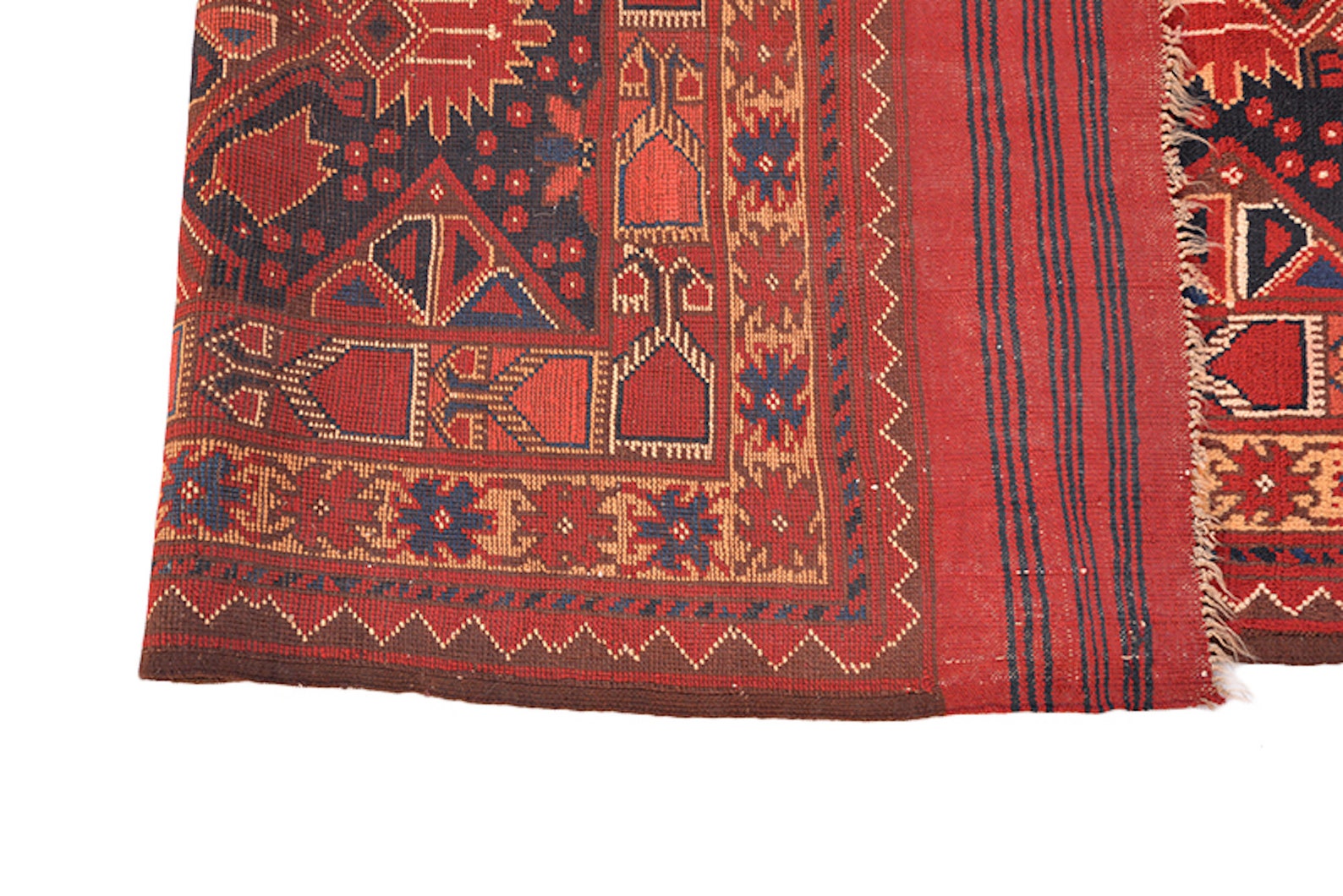 5 x 6 Orange Navy Vintage Area Rug Handmade Tribal Rug with | Etsy