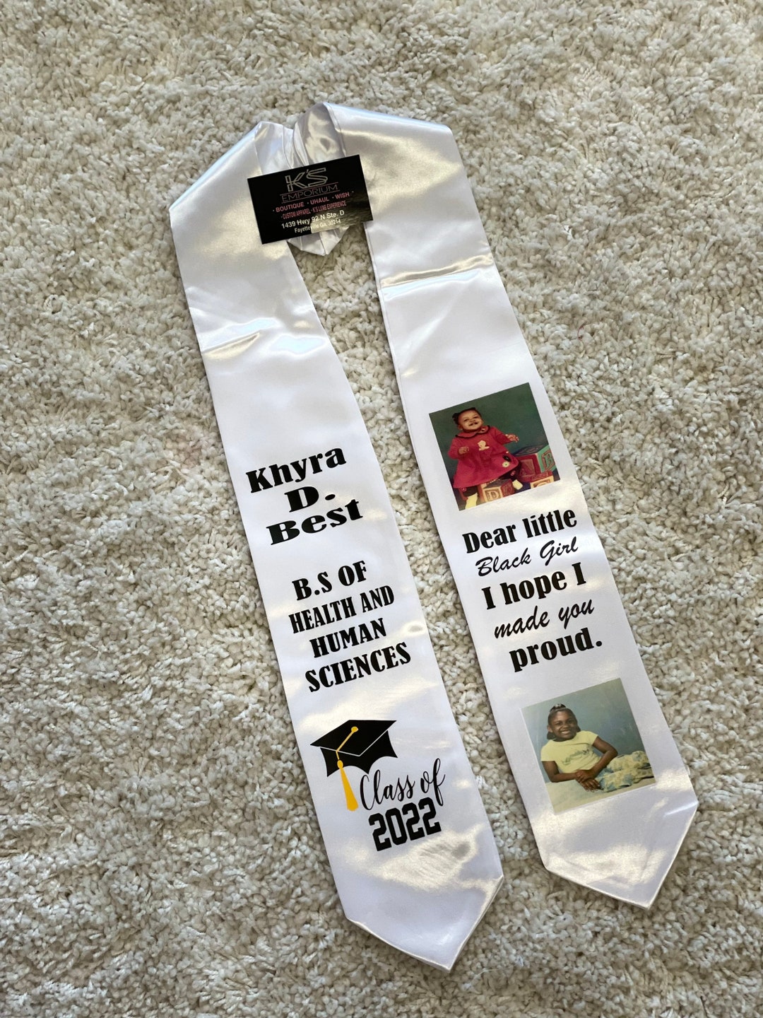 Standard Graduation Stole Etsy