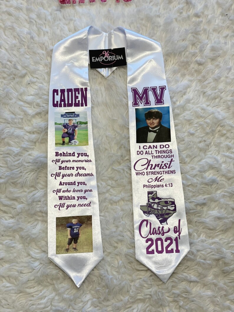 Custom Graduation Stole Etsy