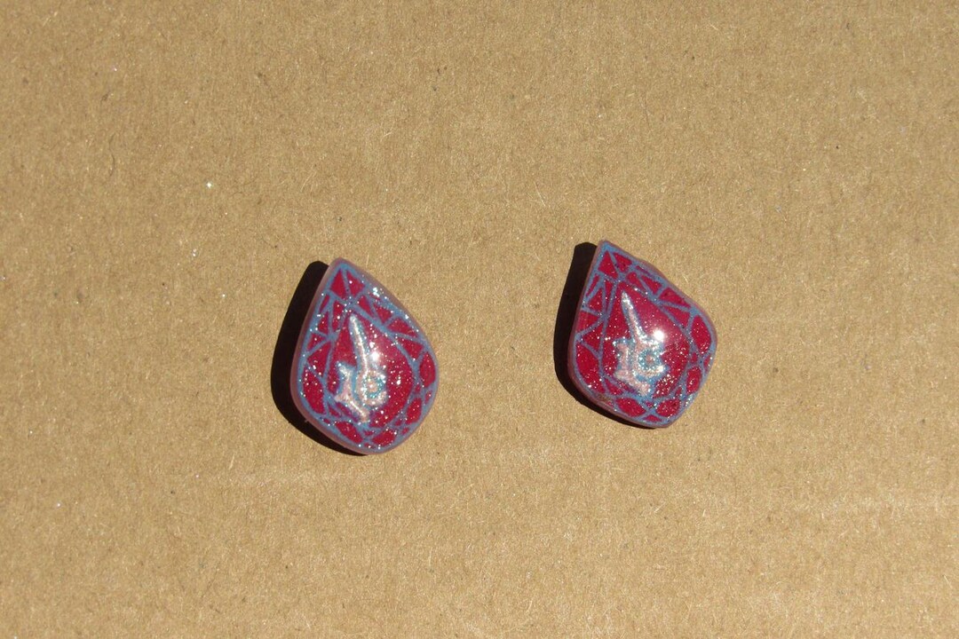 Red Mage Final Fantasy XIV Job Stone Soul Crystal Stud Earrings RDM - Etsy