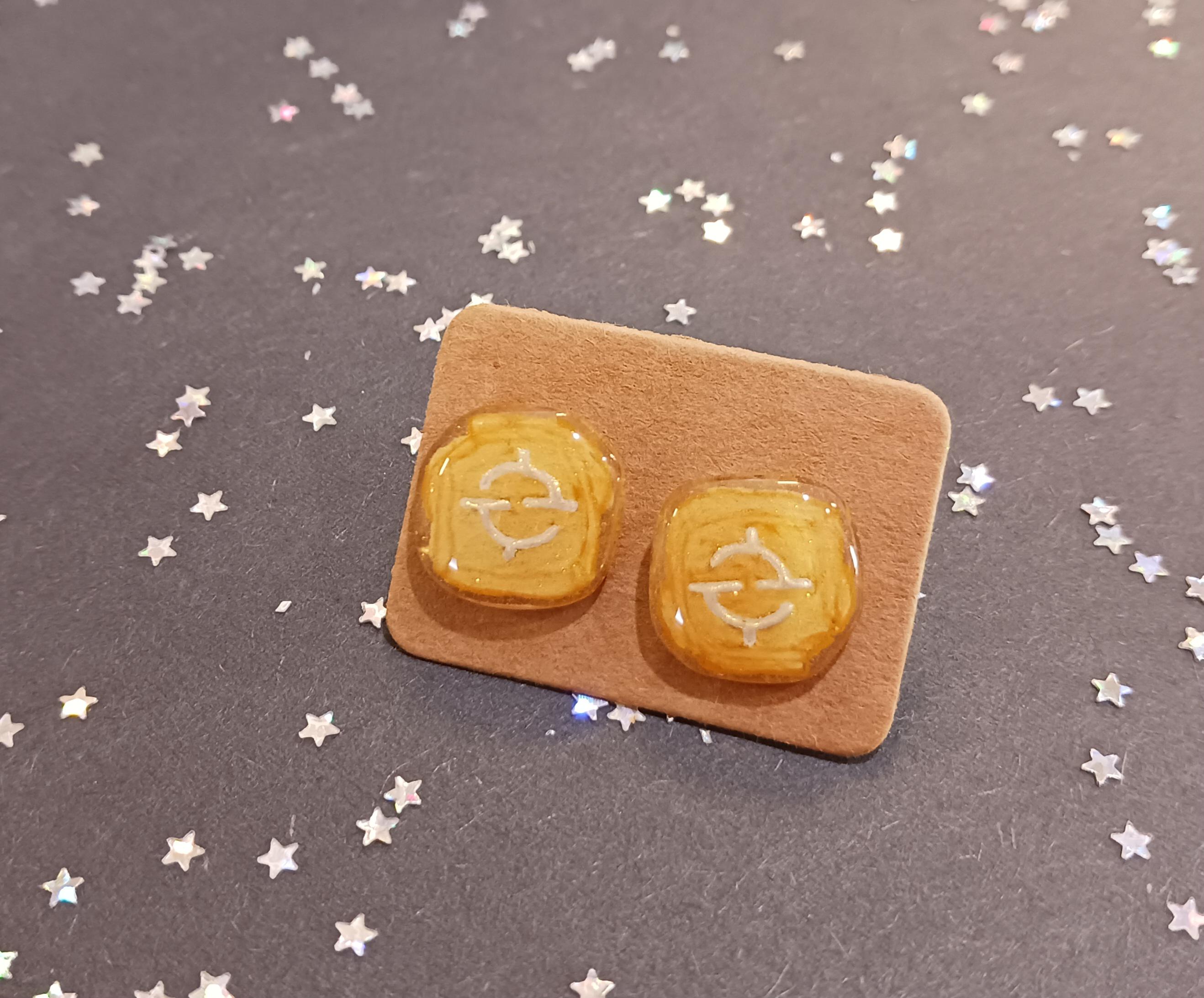 Gunbreaker Final Fantasy XIV Job Stone Soul Crystal Stud Earrings GNB ...