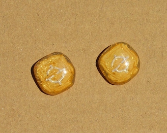 Gunbreaker Final Fantasy XIV job stone soul crystal stud earrings GNB