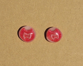 Pendientes de botón de cristal de alma de piedra de trabajo de guerrero Final Fantasy XIV GUERRA