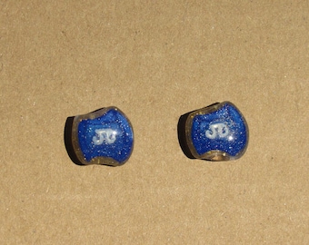 Pendientes de botón de cristal de alma de piedra de trabajo de Scholar Final Fantasy XIV SCH
